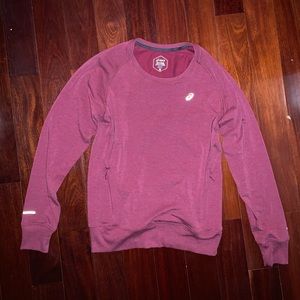 Asics Tops - Asics Women's Red Pullover Asics Tops - Asics Women's Red Pullover